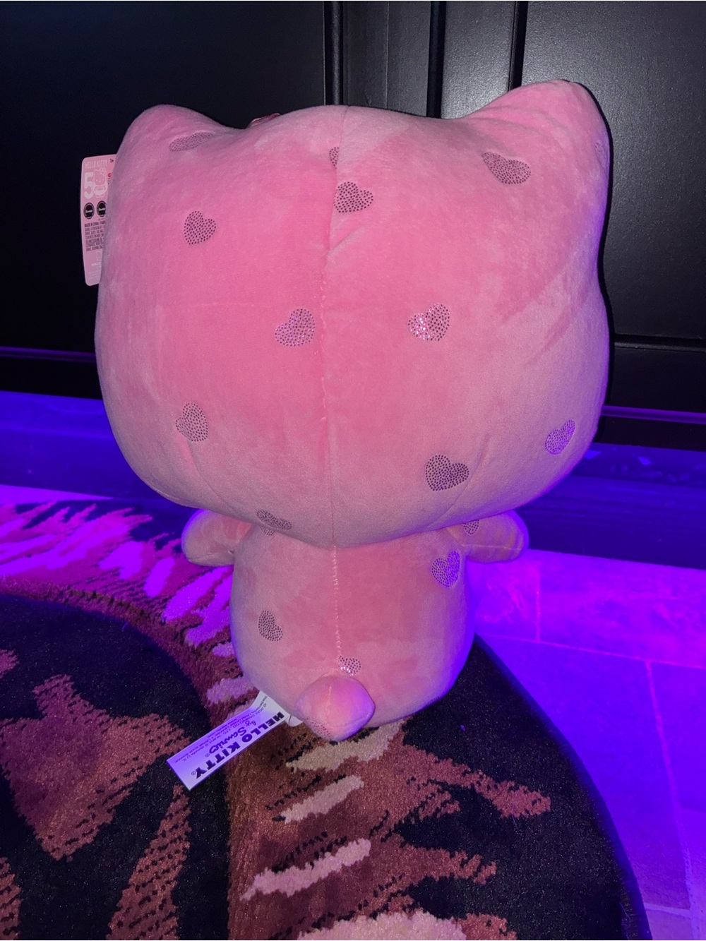 Hello Kitty Pink Plush with Iridescent Bow - Picture 7 of 7